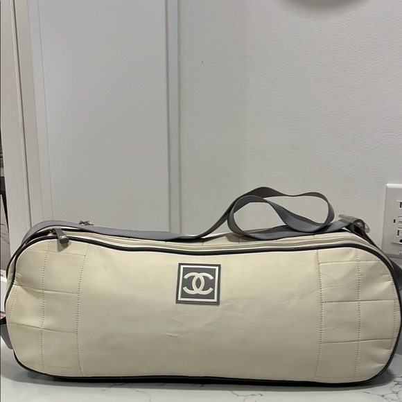 CHANEL Handbags - Chanel White Duffel Bag